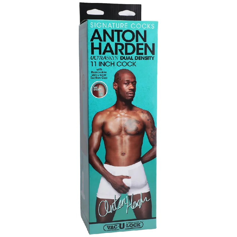 cock ring latex free-Signature Cocks Anton Harden 11 In. Ultraskyn Cock With Removable Vac-u-lock Suction Cup