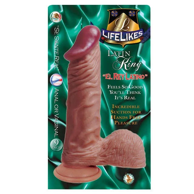 purple dildo-Lifelikes Latin King Tan Dildo