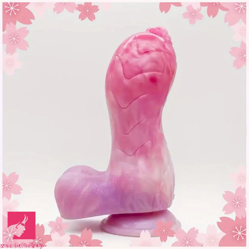 Anal toys with flexible shaft-7.3in Real Dog Penis Animal Dildo For Vagina Anal Massager Flirting Play