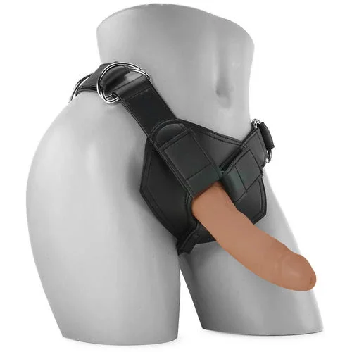 cock ring fit adjustment-King Cock Strap-On Harness with 7 Inch Cock in Tan