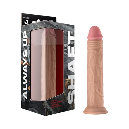 penis-shape-tools-penis-exercise-routines-Shaft Model J: 9.5 in. Dual Density Silicone Dildo Pine