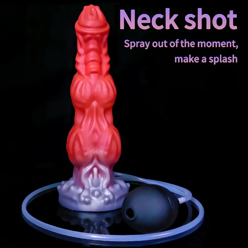 Anal toys for role play-Ejaculating Monster Dildo - Huge Fantasy Dildos Squirting Butt Plug Anal Toys