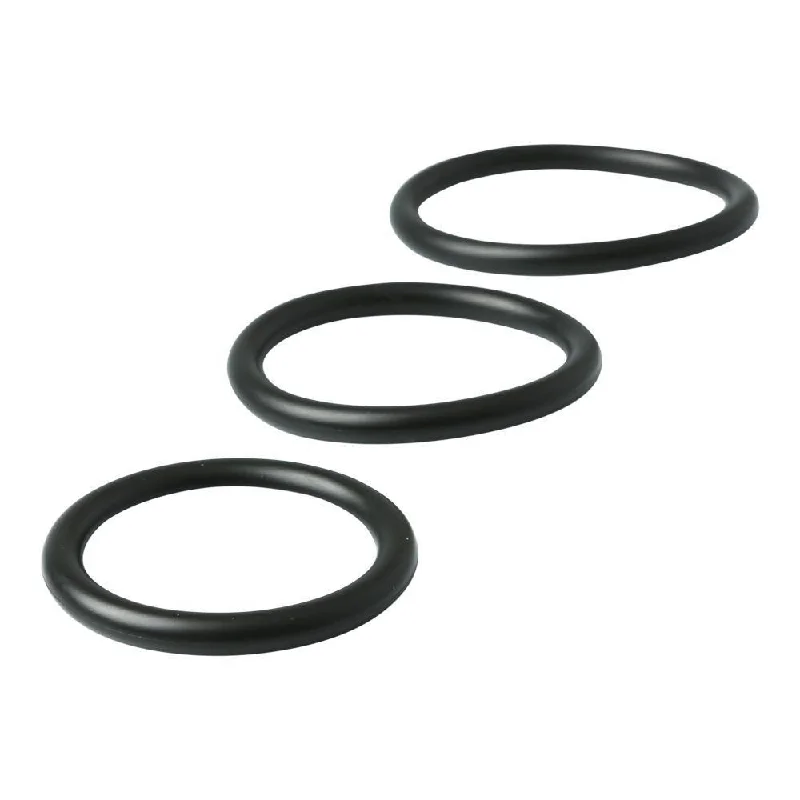 cock ring stainless steel-Sportsheets Set of 3 Rubber Cock Rings