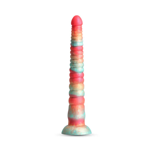 recyclable glass dildo-Colours Stacked 12 inch Fantasy Dildo