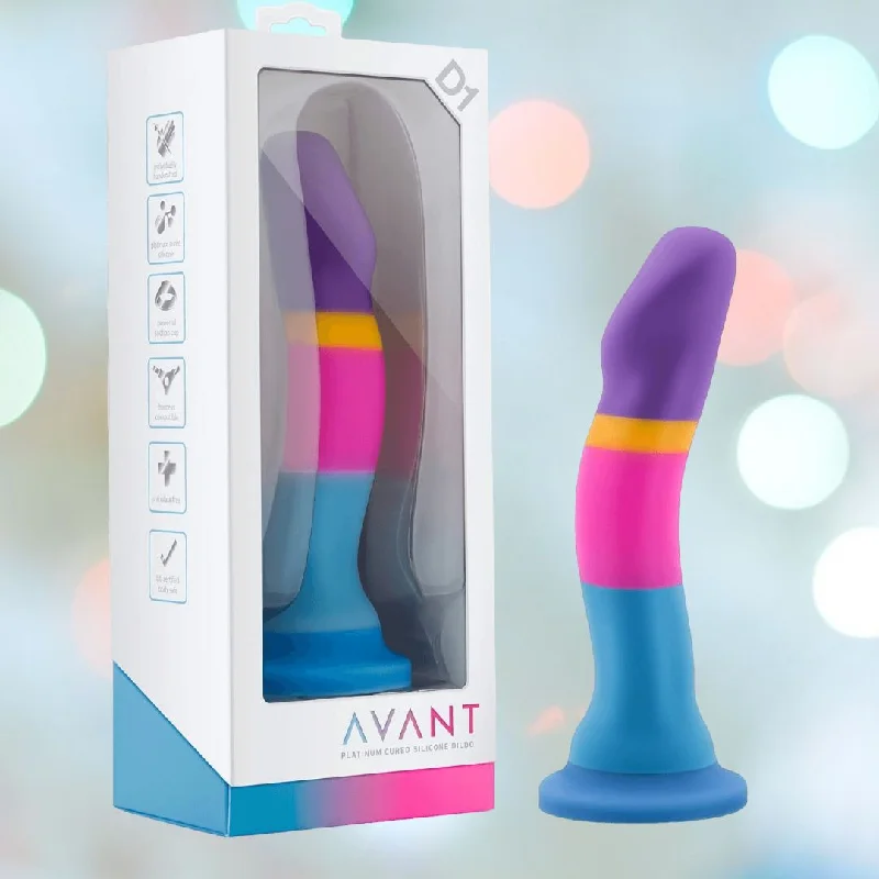 Anal toys customizable options-Avant D1 Hot 'n' Cool 6" Non-Porous Silicone Dildo