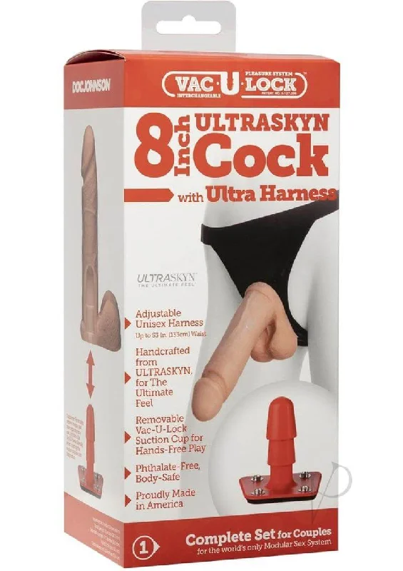 cock ring occasional use-Ultra Harness 2 and Plug W/8 Ur3 Cock | Ultimate Strap-On Experience with Vac-U-Lock Kit