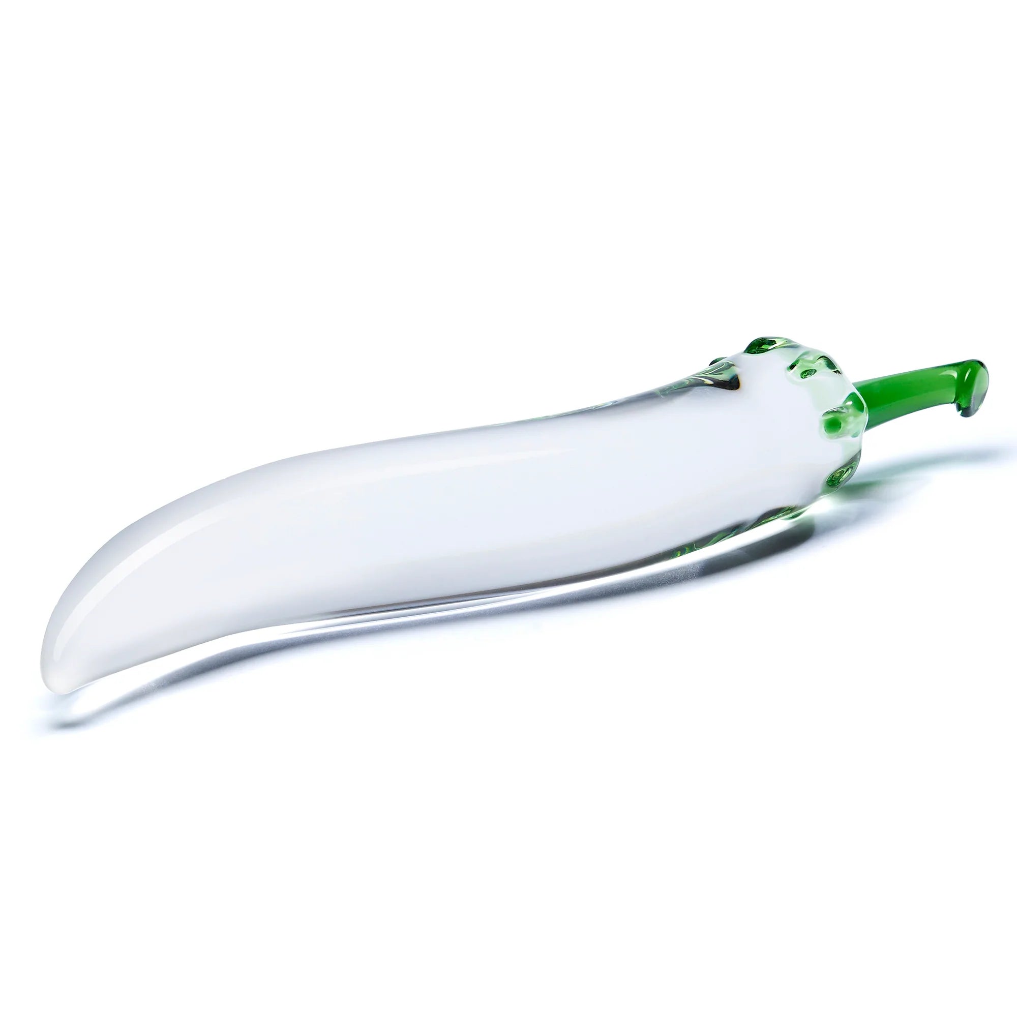 dual-density dildo-Chili Pepper Glass Dildo