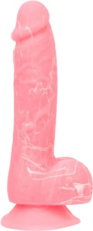 penis-care-studies-penis-health-tips-Addiction - Brandon - 7.5" Glow in the Dark Dildo  With Balls - Pink