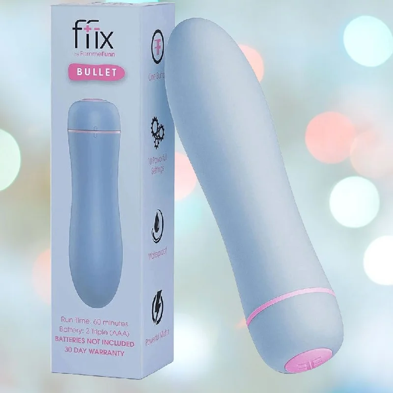 Anal toys for intimate play-Femme Funn FFIX Bullet Vibrator - Blue